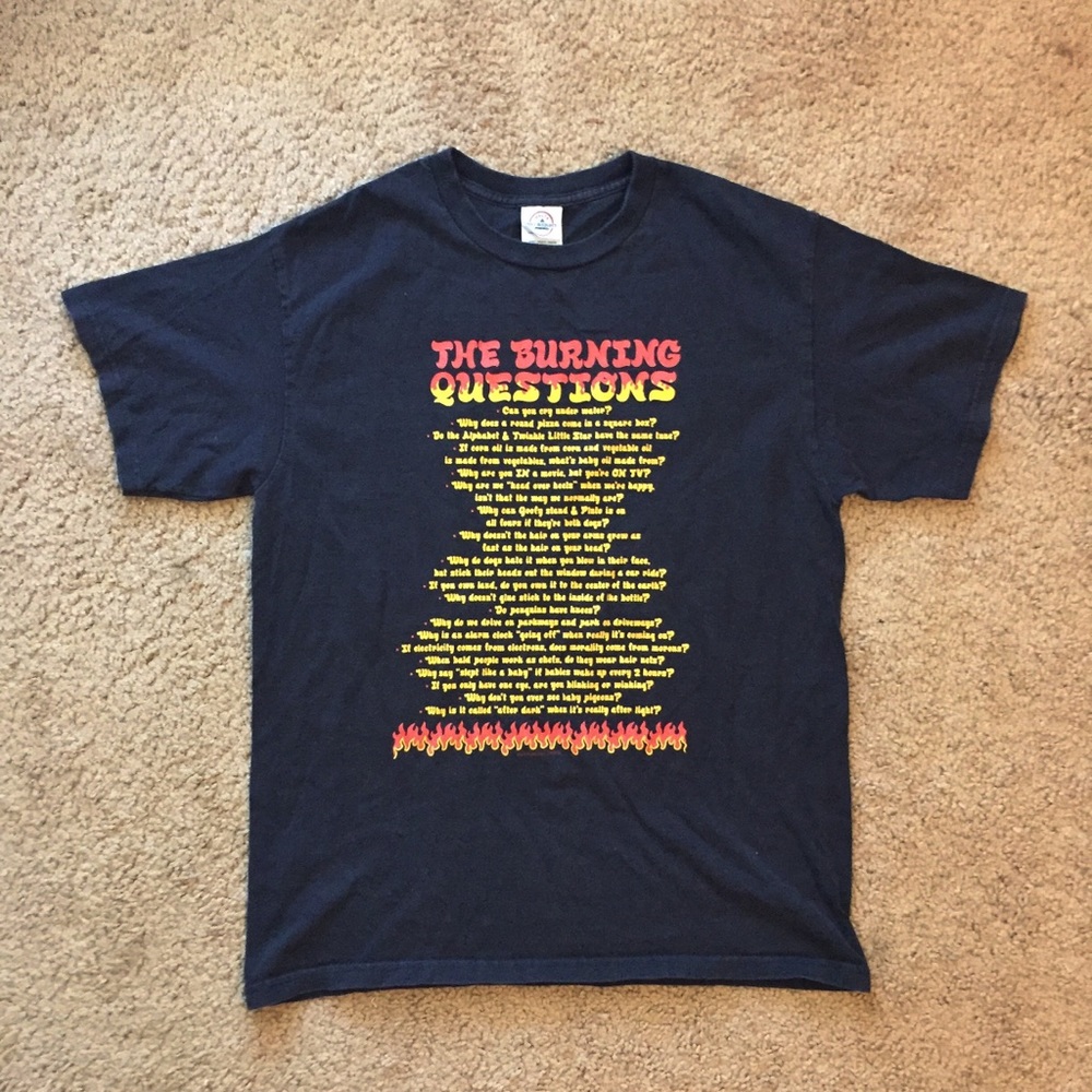 The Burning Questions Funny Unique Vintage T-shirt